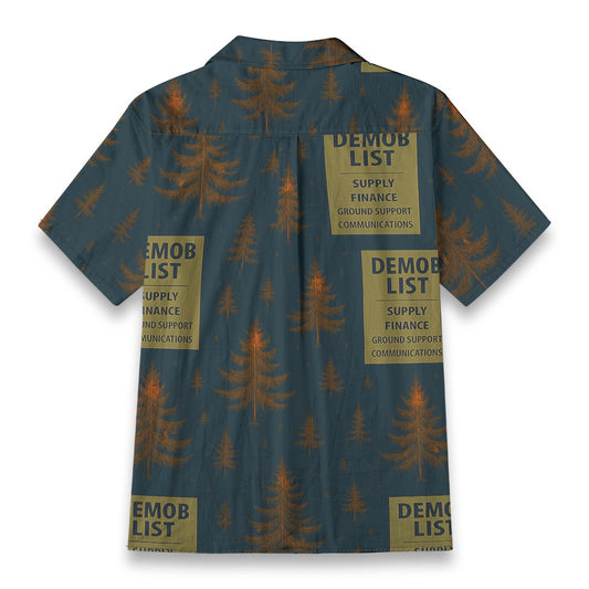 Demob List - All-Over Print Men's Casual Hawaiian Short Sleeve Shirt