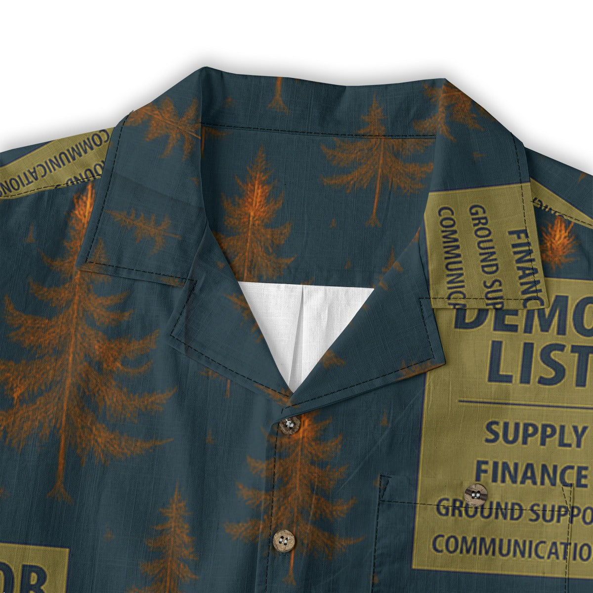 Demob List - All-Over Print Men's Casual Hawaiian Short Sleeve Shirt